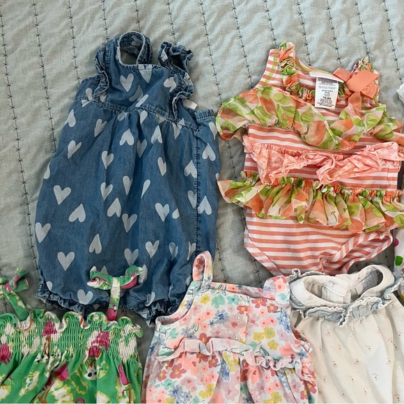 Large 6 to 9 Month baby Girl Clothing Bundle Summer - Picture 3 of 7
